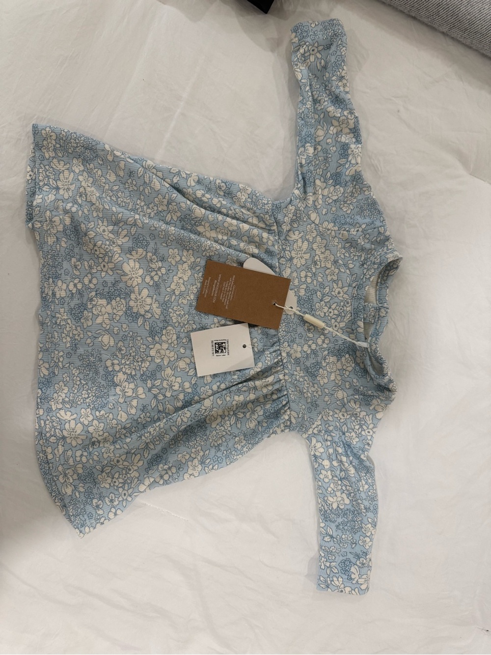 Angel Dear Blue Floral Baby Dress NWT | Premium Baby Brand 3-6M